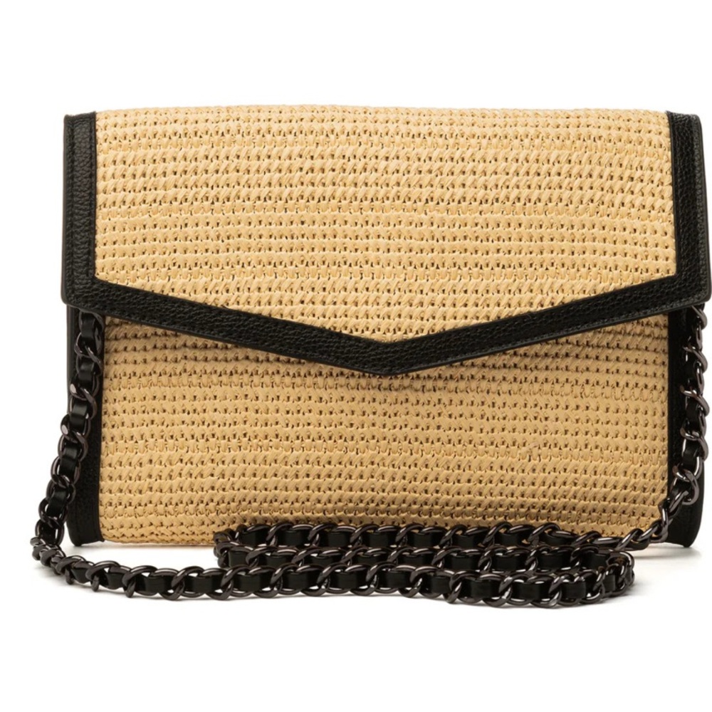 HAUTE SHORE Black Bag with Gold Accents